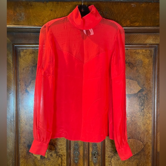 Prabal Gurung Nigh Neck Silk blouse EUC - Picture 1 of 6